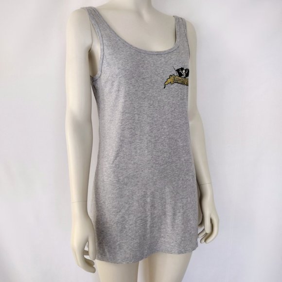 Bella Heather Gray Captain Hook Pinup Soft Lightweight Long Tank - Picture 4 of 10